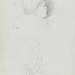 A sleeping baby
